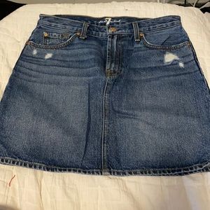 7 for all mankind mini skirt.